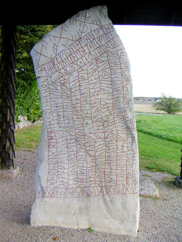 The Rök Runestone, believed to be the earliest Sweedish writing, makes reference to Ostrogothic King, Theodoric the Great.